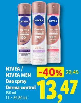NIVEA / NIVEA MEN Deo spray Derma control