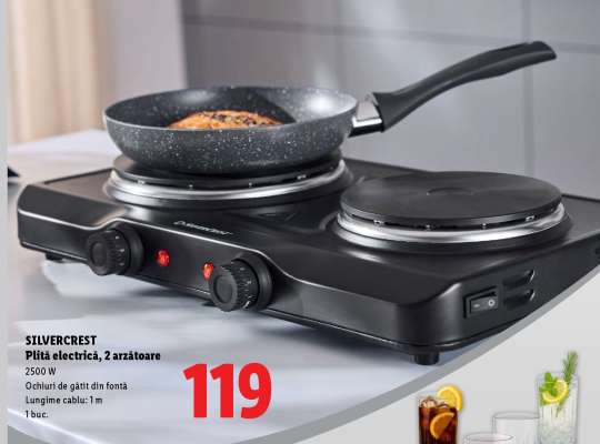 SILVERCREST Plită electrică, 2 arzătoare