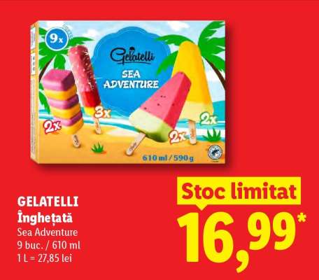 GELATELLI Înghețată Sea Adventure