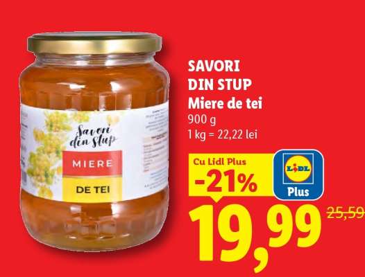 Savori din stup Miere de tei