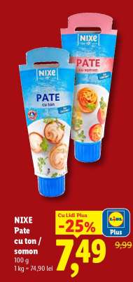 NIXE Pate cu ton / somon