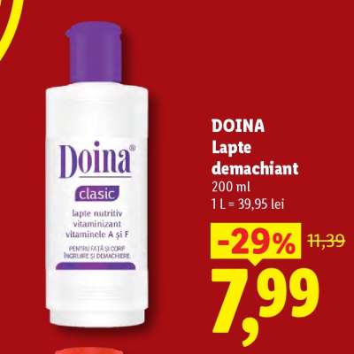 DOINA Lapte demachiant
