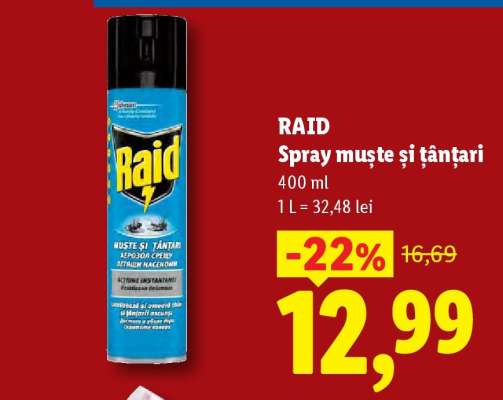 RAID Spray muște și țânțari