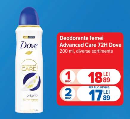 Deodorante femei Advanced Care 72H Dove