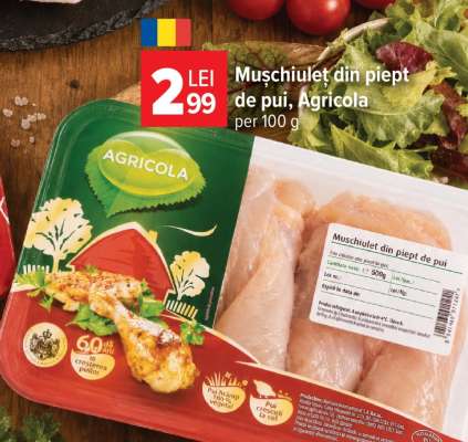 Mușchiulet din piept de pui, Agricola