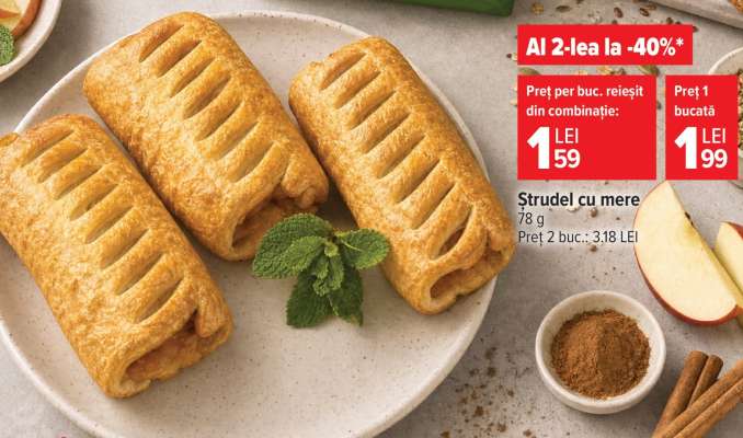 Strudel cu mere