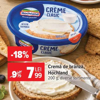 Cremă de brânză Hochland