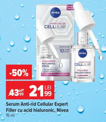 Serum anti-rid Cellular Expert Filler cu acid hialuronic, Nivea