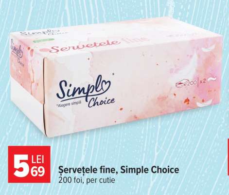 Șervețele fine Simple Choice