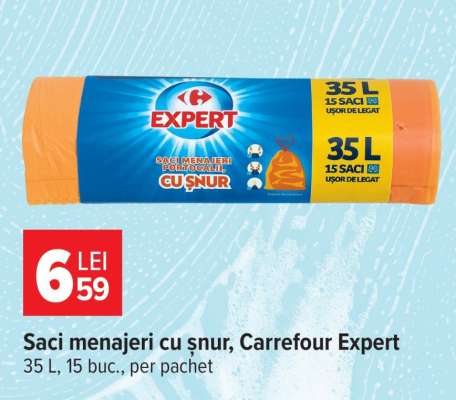 Saci menajeri cu șnur Carrefour Expert