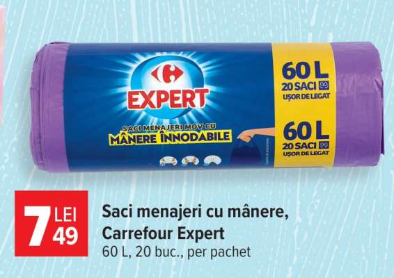 Saci menajeri cu mânere Carrefour Expert