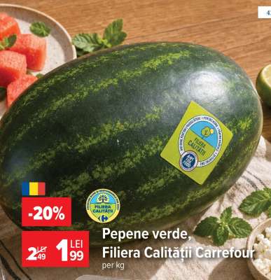 Pepene verde, Filiera Calității Carrefour
