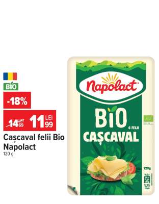 Cașcaval felii Bio Napolact