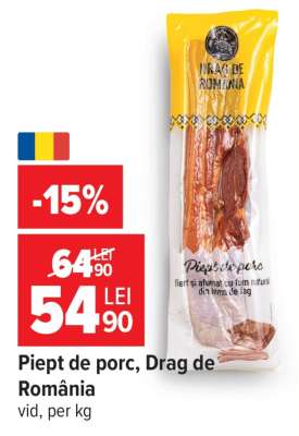 Piept de porc Drag de România