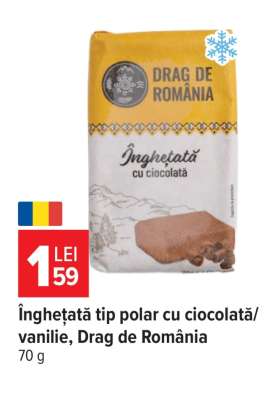 Înghețată tip polar cu ciocolată/vanilie, Drag de România