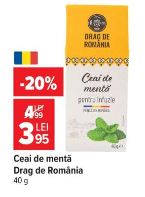 Ceai de mentă Drag de România