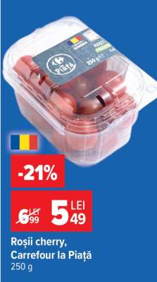 Roșii cherry, Carrefour la Piață