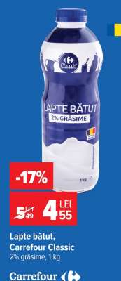 Lapte bătut Carrefour Classic