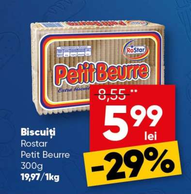 Biscuiți RoStar Petit Beurre 300g