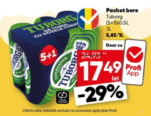 Pachet bere Tuborg