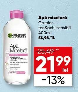 Apă micelară, Garnier