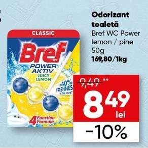 Bref WC Power lemon / pine 50g