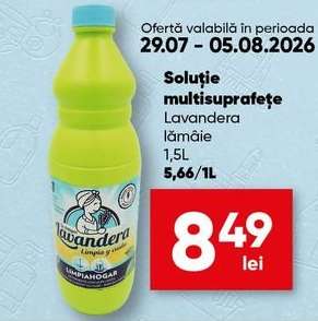 Soluție multisuprafețe Lavandera lămâie