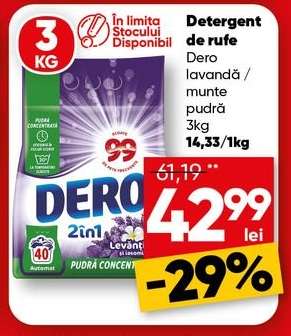 Detergent de rufe Dero