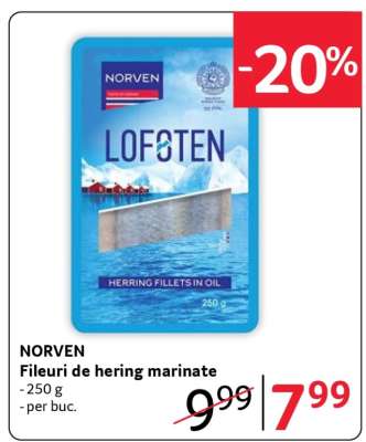 NORVEN Fileuri de hering marinate