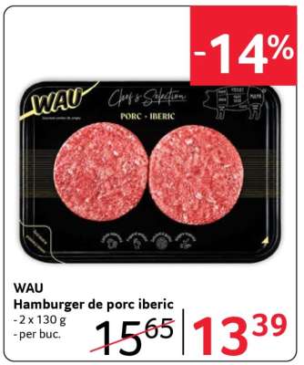WAU Hamburger de porc iberic