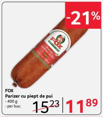 FOX Parizer cu piept de pui