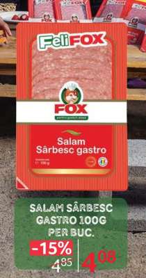 Salam Sărbesc Gastro 100g