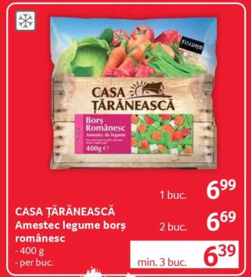CASA ȚĂRĂNEASCĂ Amestec legume borș românesc