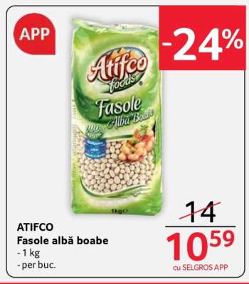 ATIFCO FASOLE ALBĂ BOABE