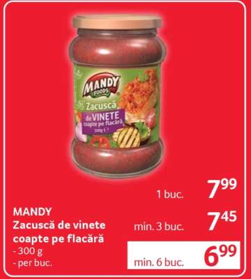 MANDY Zacuscă de vinete coapte pe flacără