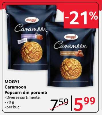 MOGYI Caramoon Popcorn din porumb