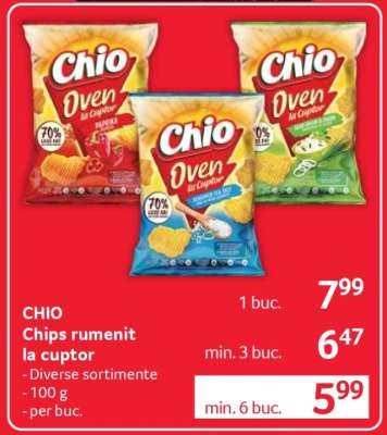 CHIO Chips rumenit la cuptor