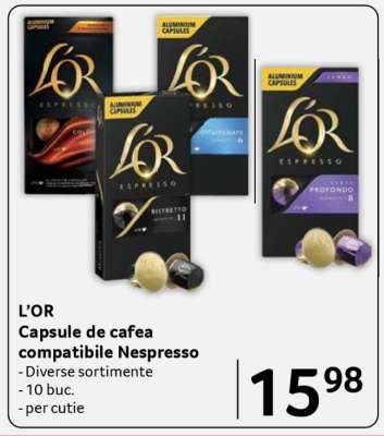 L’OR Capsule de cafea compatibile Nespresso