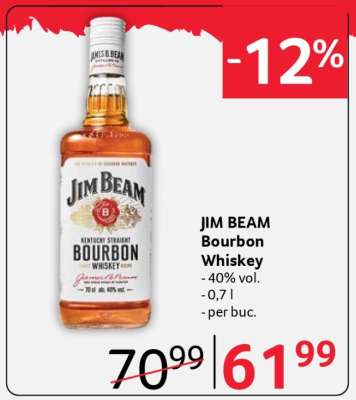 JIM BEAM Bourbon whiskey