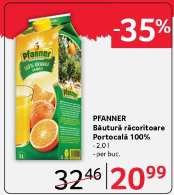 PFANNER Băutură răcoritoare Portocală 100%