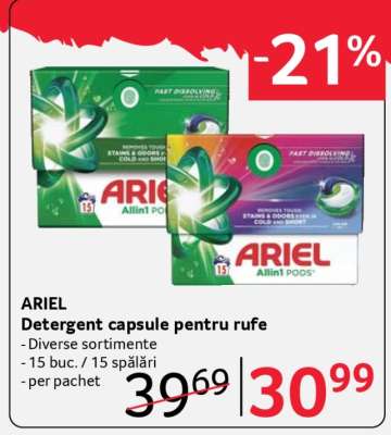 ARIEL Detergent capsule pentru rufe