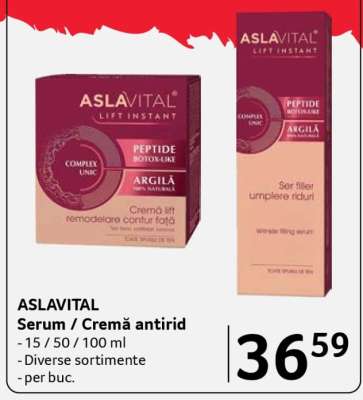ASLAVITAL Serum / Cremă antirid