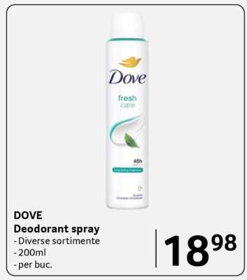 DOVE Deodorant spray