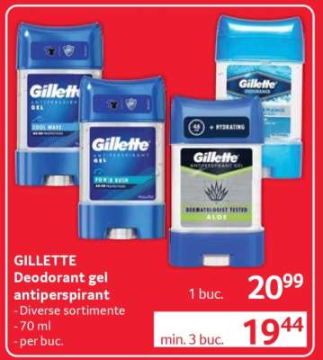 GILLETTE Deodorant gel antiperspirant