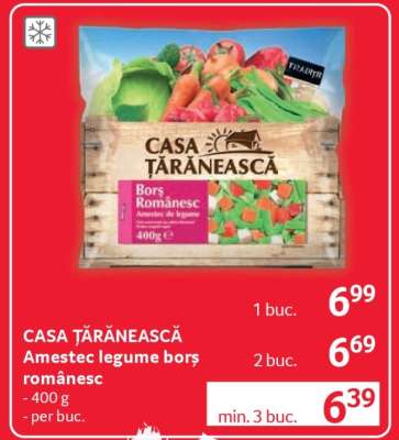 CASA ȚĂRĂNEASCĂ Amestec legume borș românesc