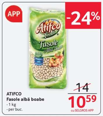 ATIFCO FASOLE ALBĂ BOABE