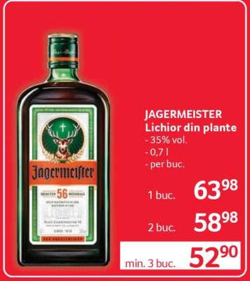 JÄGERMEISTER Lichior din plante