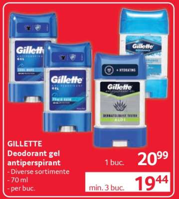 GILLETTE Deodorant gel antiperspirant