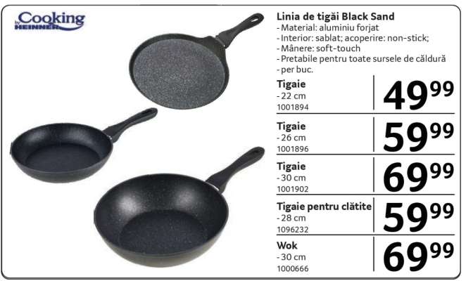 Linia de tigăi Black Sand