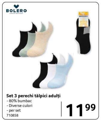 Set 3 perechi tălpici adulți